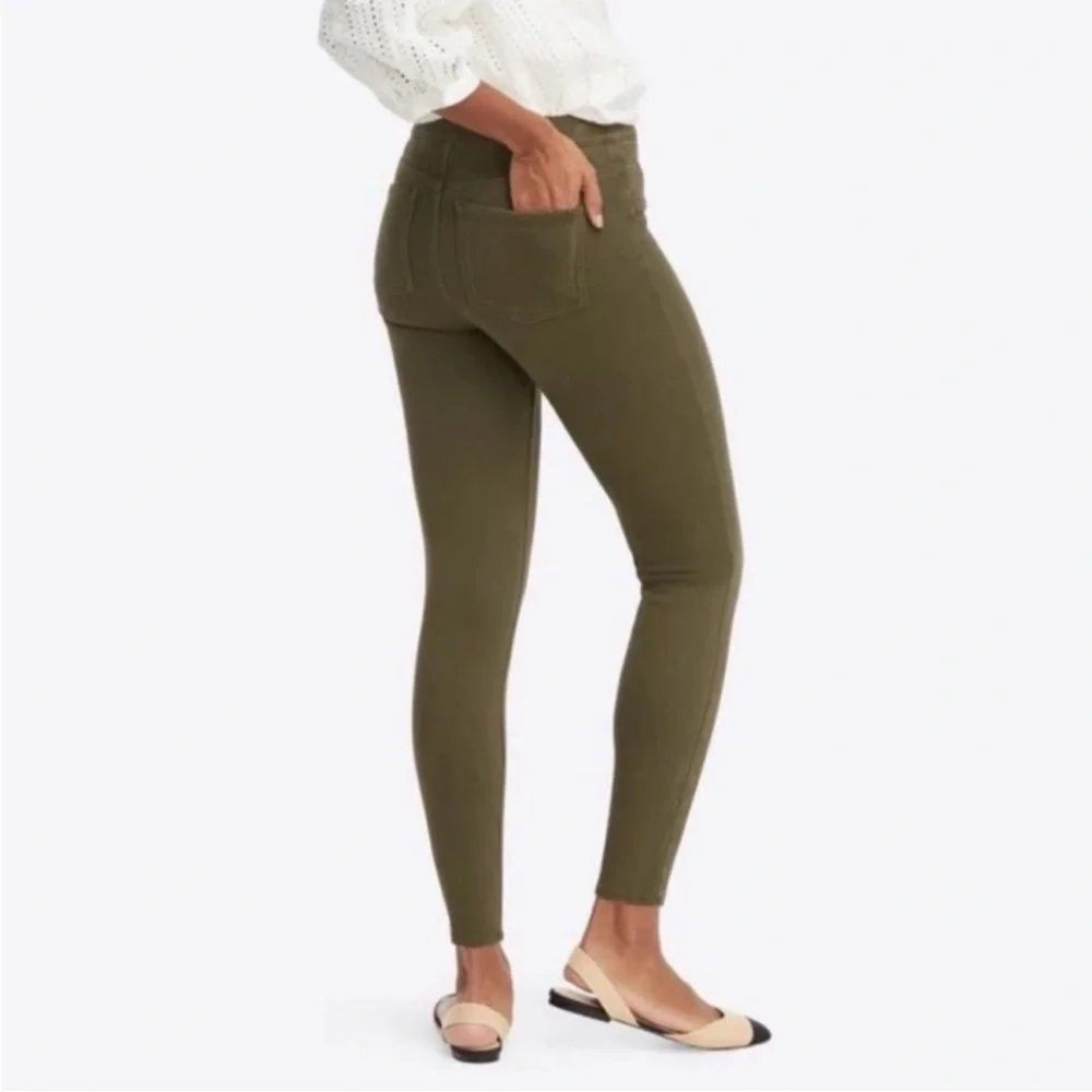 Spanx Olive Green Jeanish Ankle Jegging Size Small - Picture 14 of 15